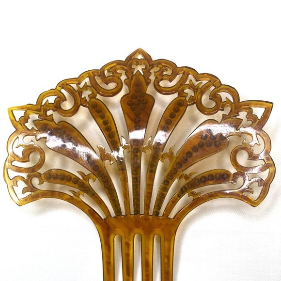 Vintage Large Mantilla Style Women's Hair Comb - Picture 2 of 8